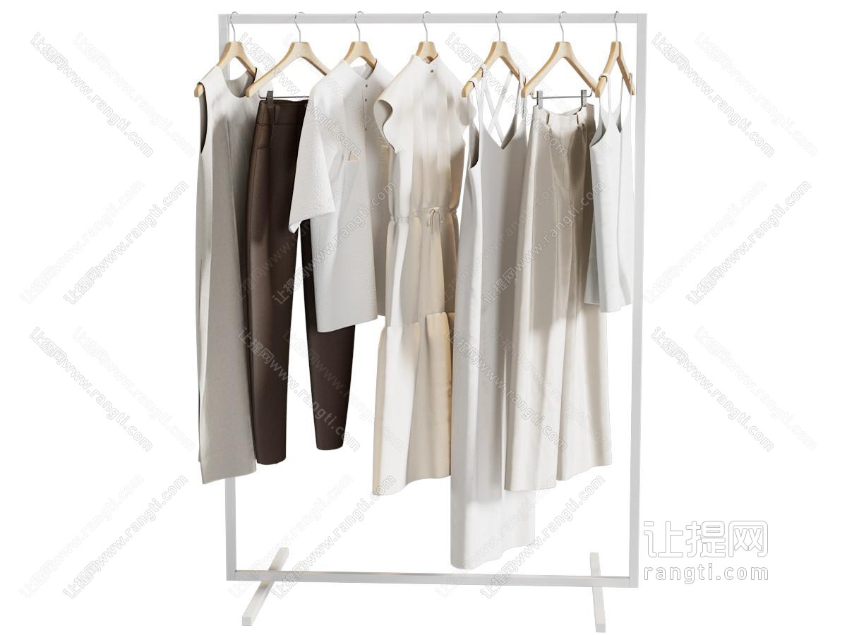 现代服装衣架