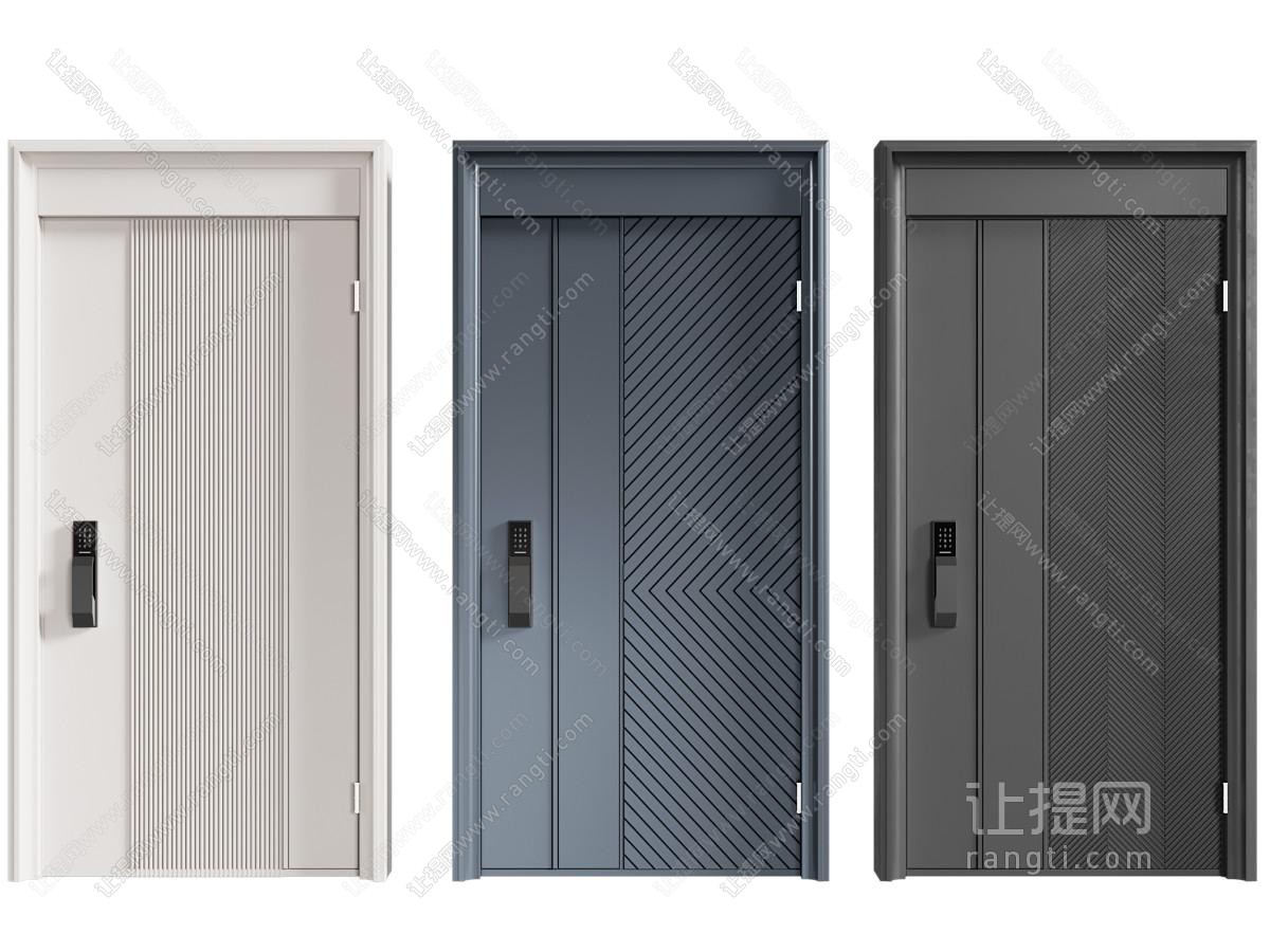 现代极简单开门