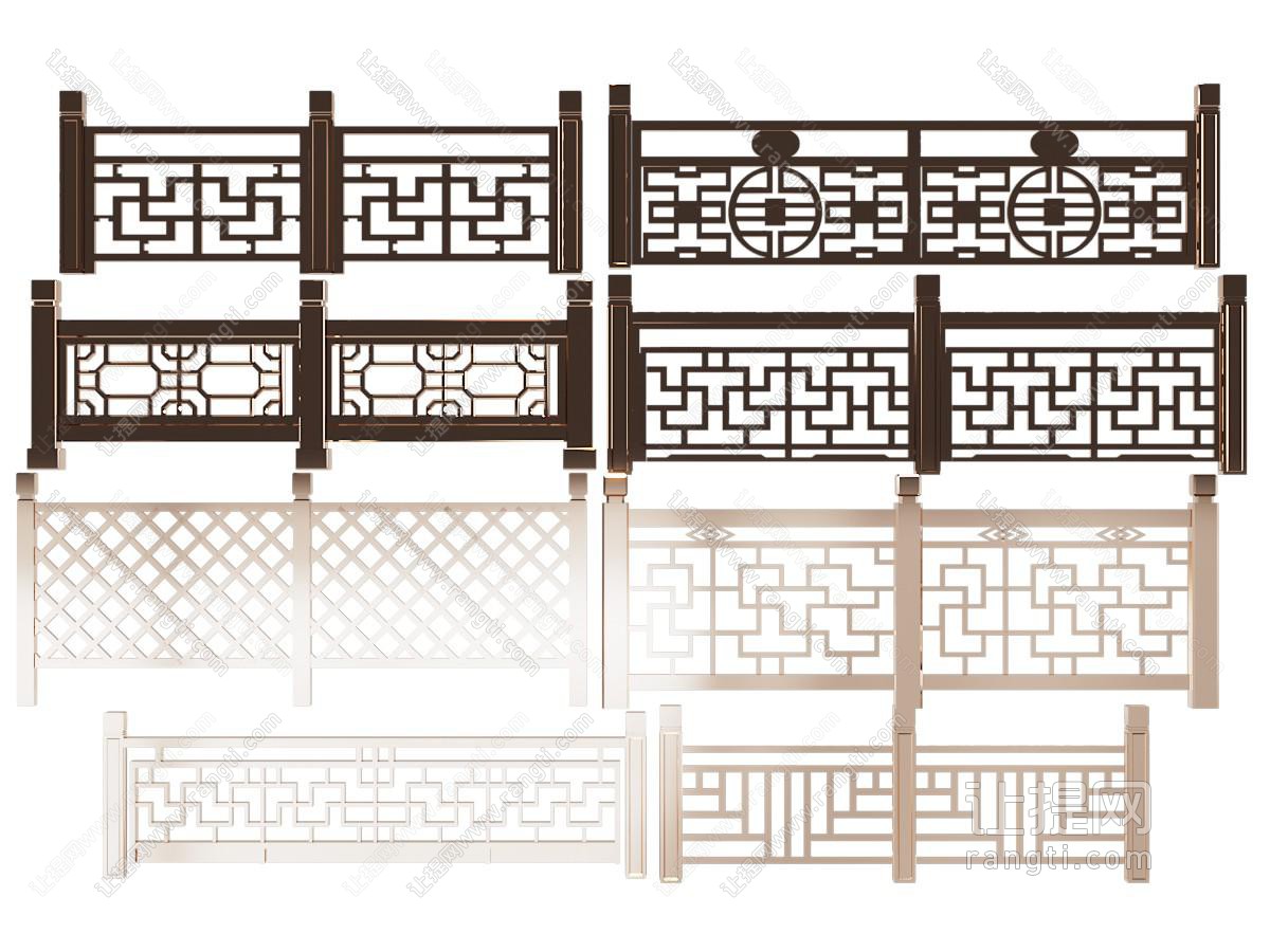 新中式栏杆 护栏 围栏