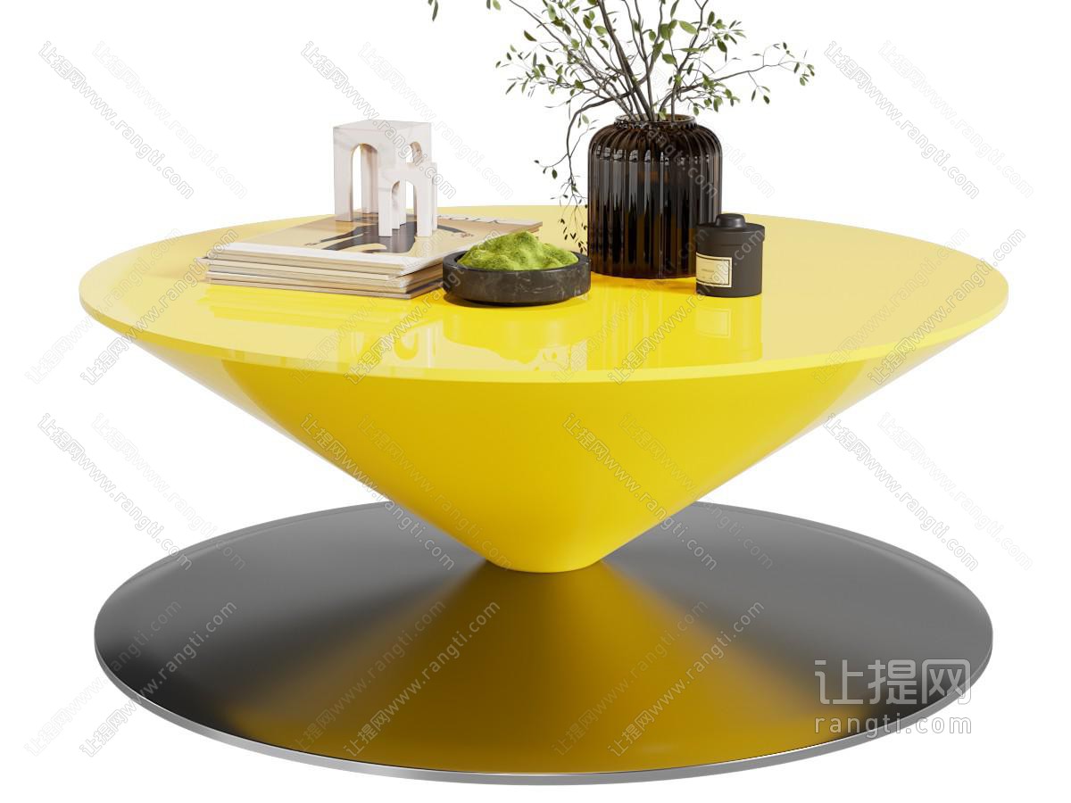 现代圆形茶几