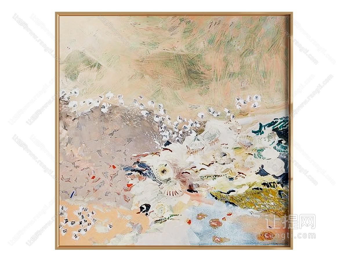 油画 肌理画 装饰画
