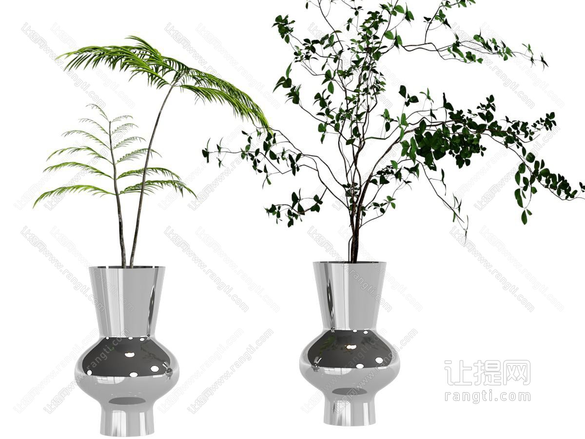 现代绿植花瓶