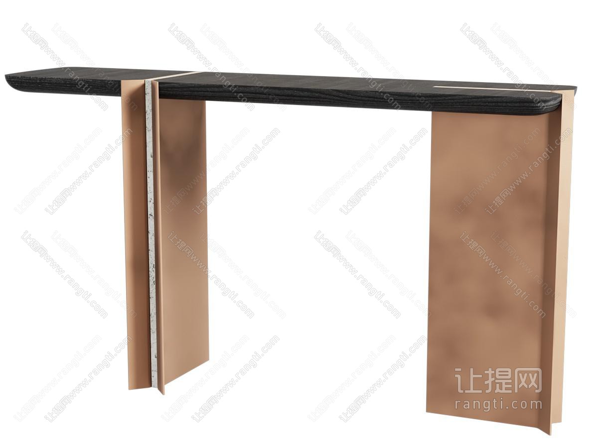 现代金属端景条案