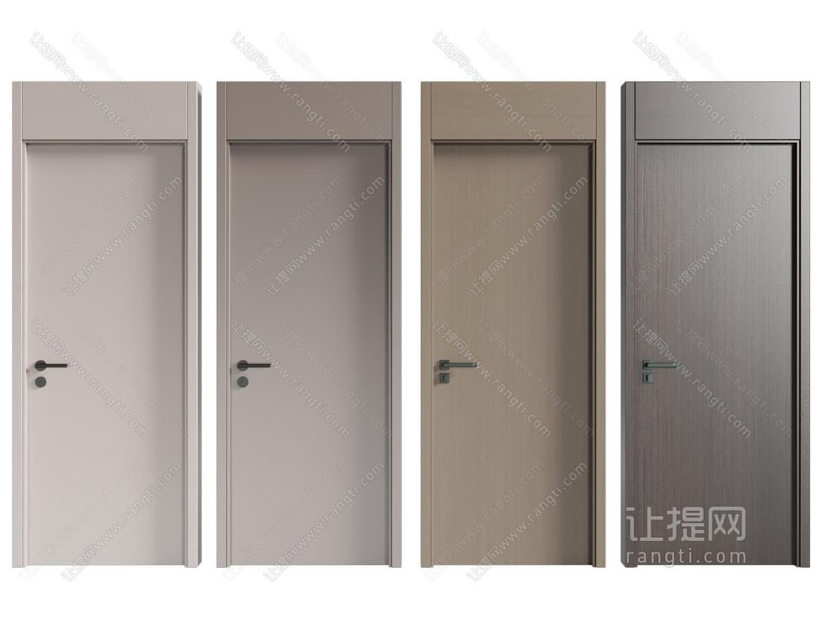 现代奶油单开门 单开门 木门 通顶门 卧室门 厨卫门