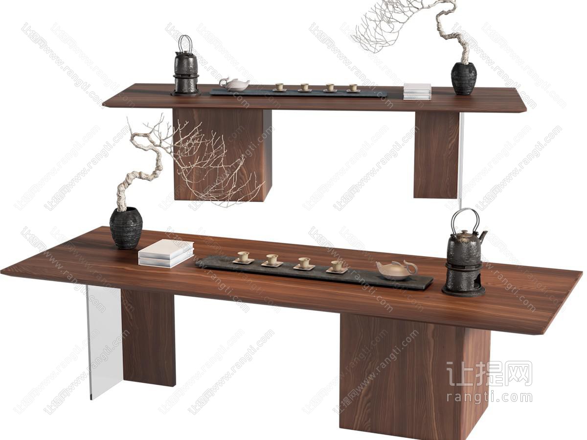 现代茶具摆件