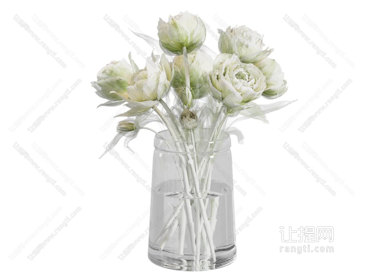 现代极简花瓶 玻璃花瓶