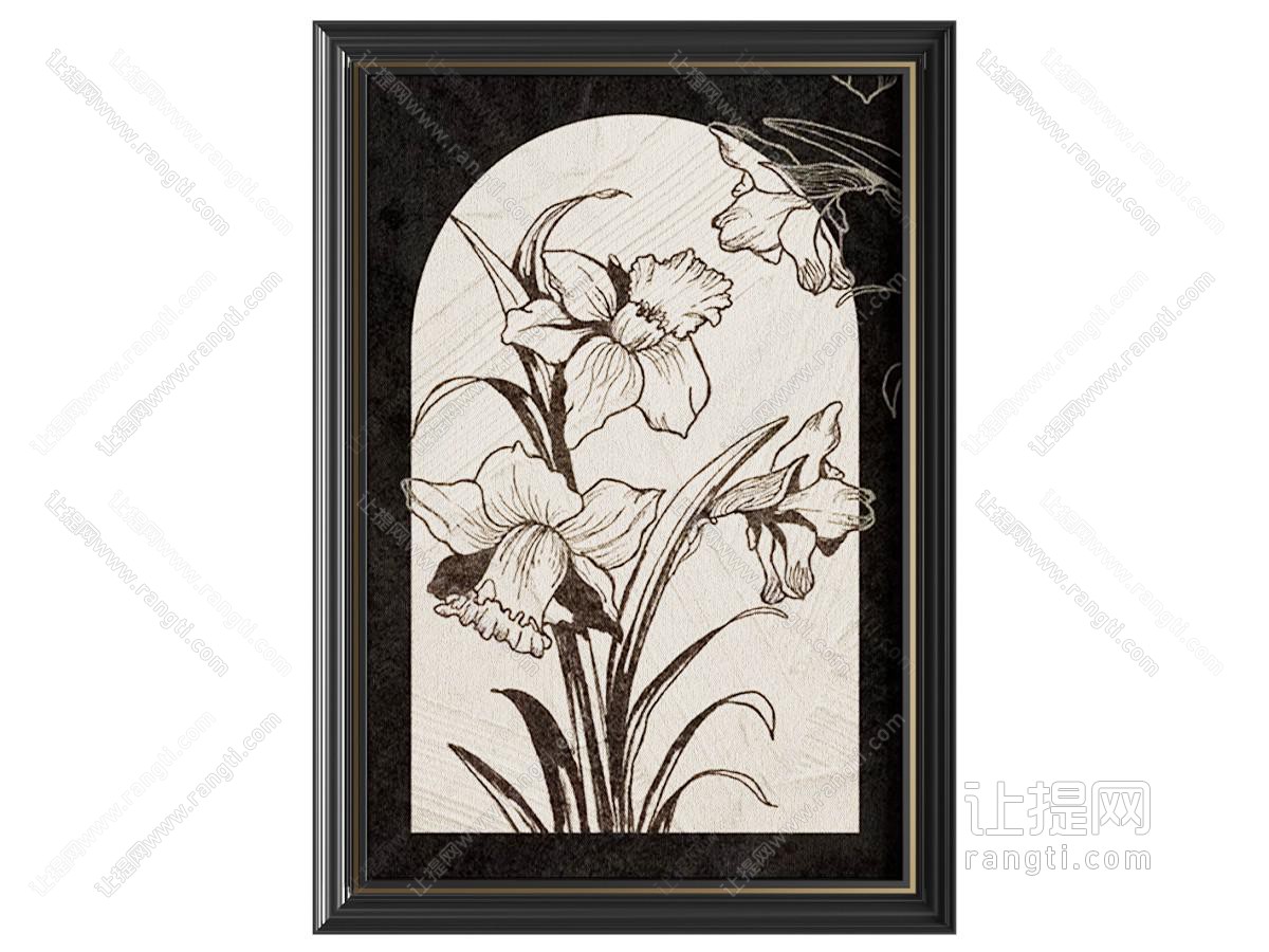 法式花卉画 装饰画