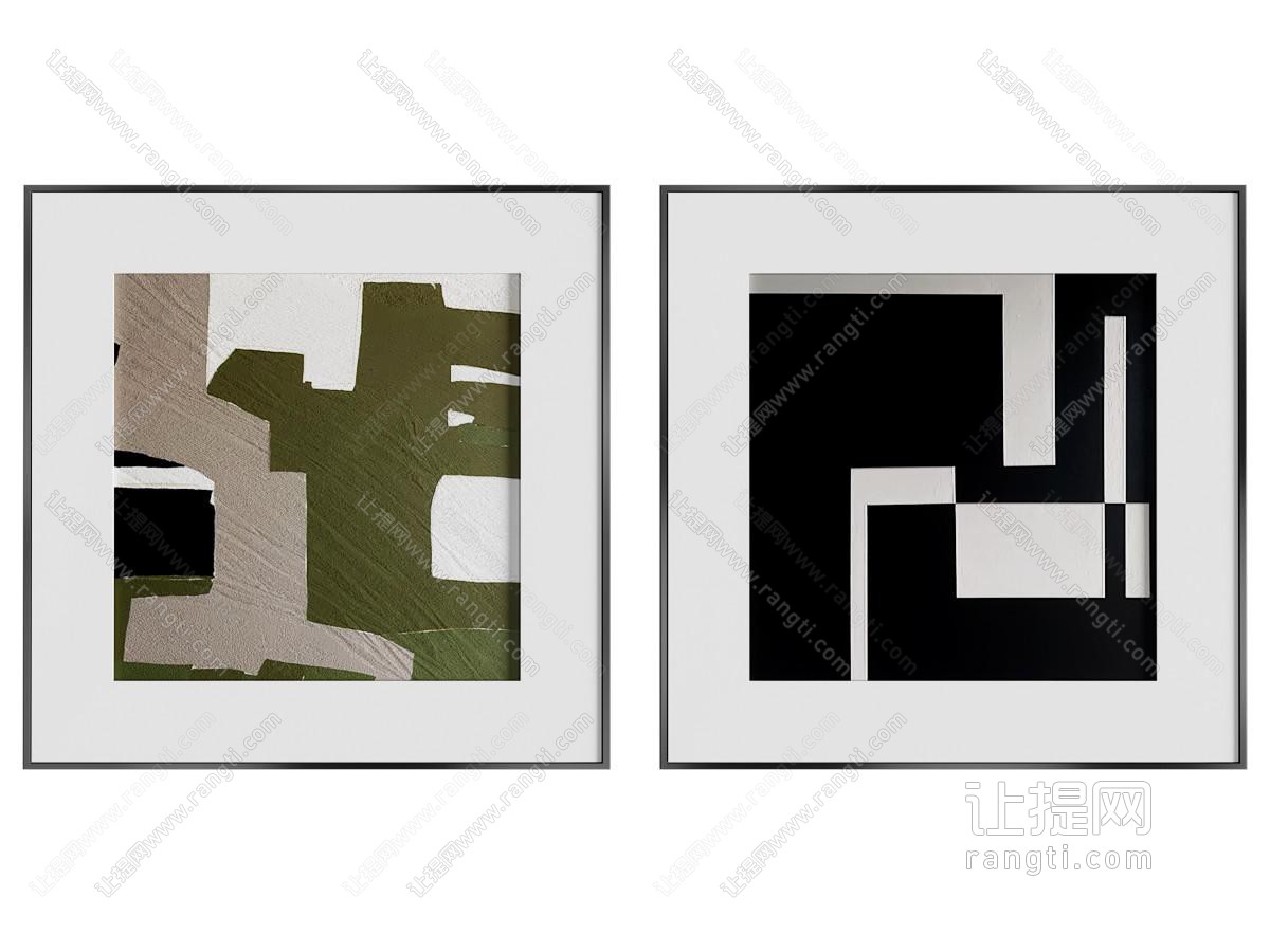 现代肌理画 装饰画