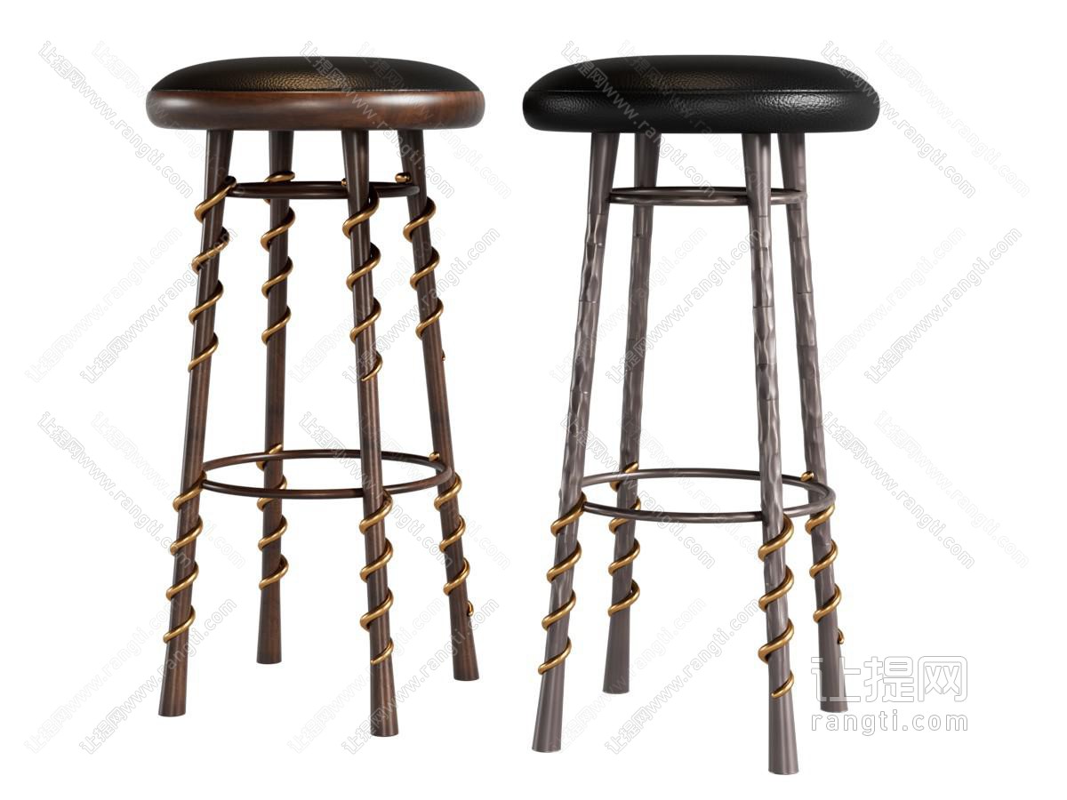 中古侘寂吧椅 中古现代吧椅 椅子 高脚椅 吧椅