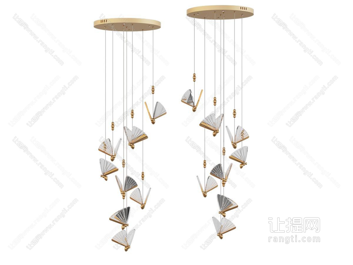 现代奶油吊灯