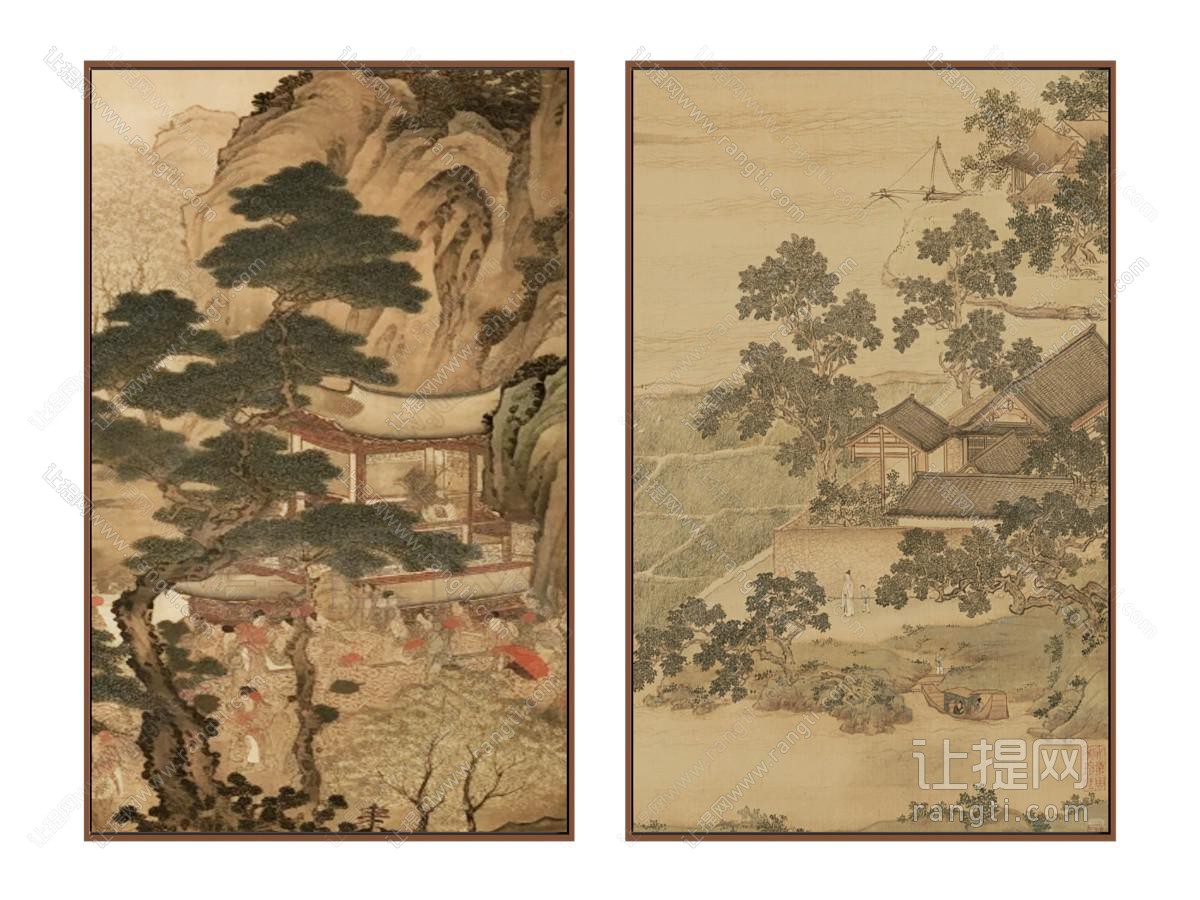中式挂画 宋式风挂画 装饰画