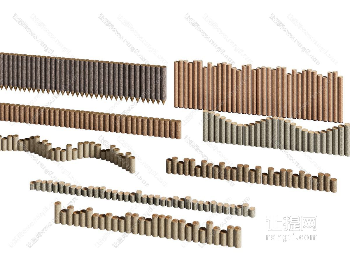 新中式中式景观小品 现代树桩 松木桩 树干 木墩子 原
