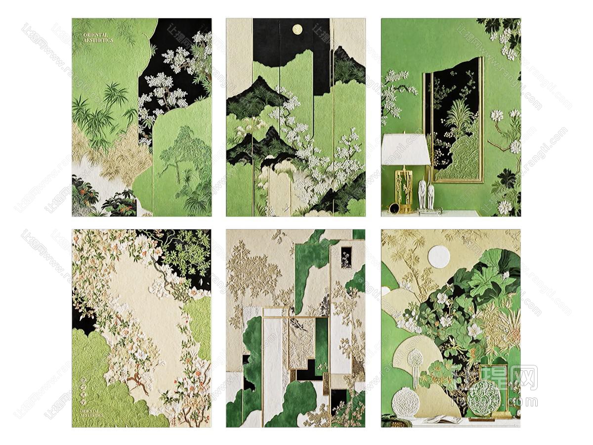 现代抽象画 油画 装饰画