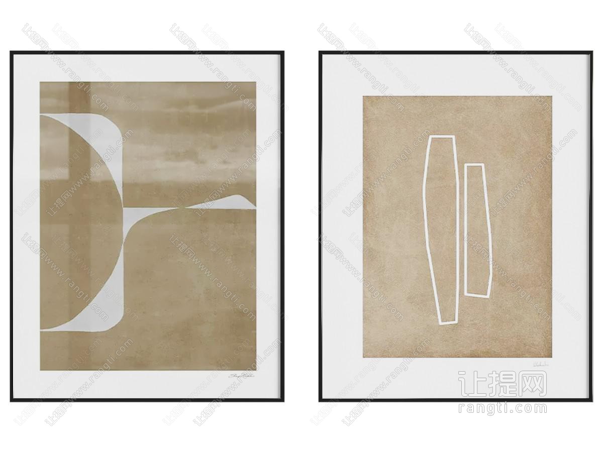 奶油风装饰画 挂画