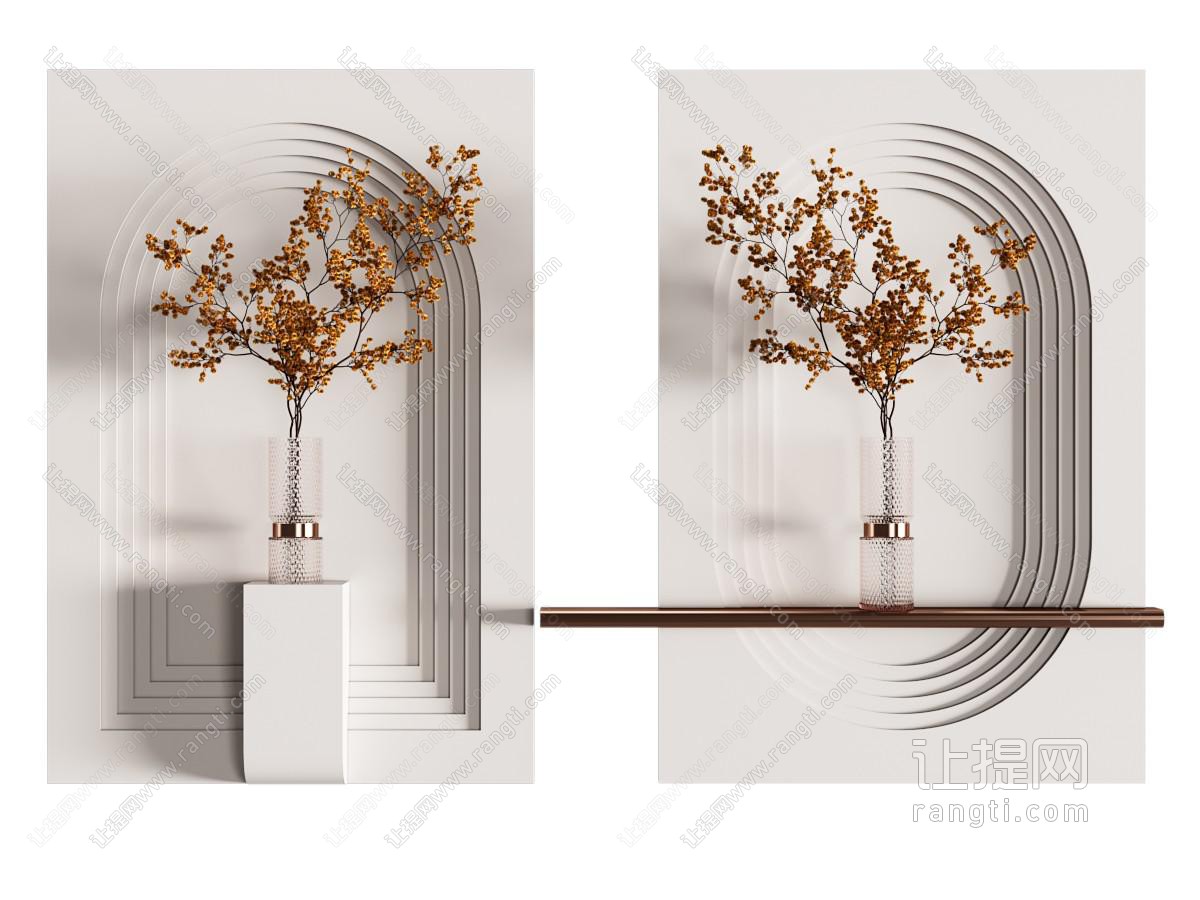 现代装饰画 实物画 植物挂画