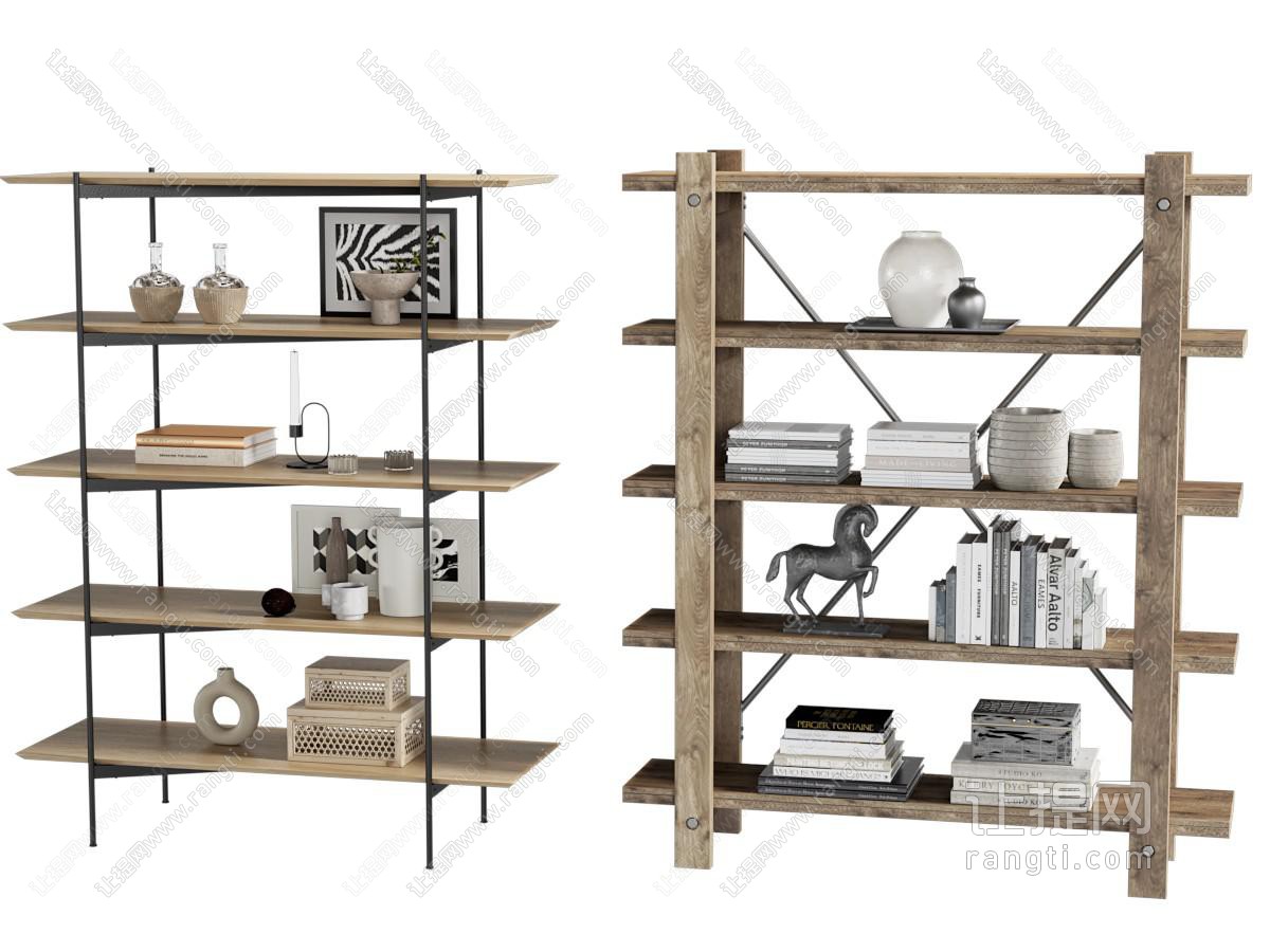 中古侘寂成品书柜