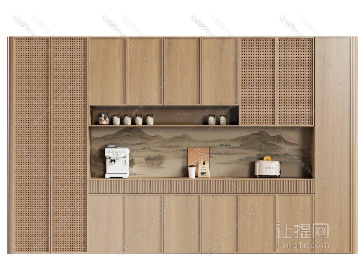 新中式餐边柜