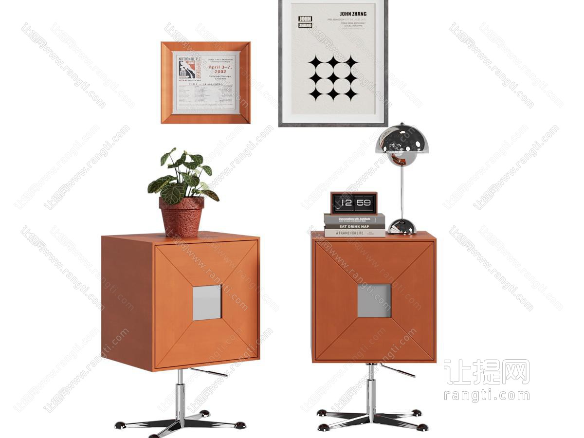 中古床头柜
