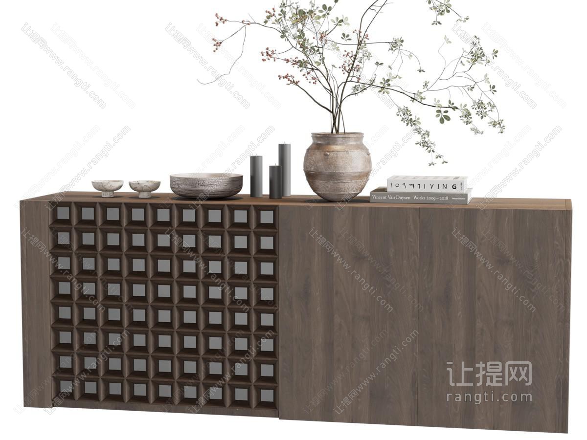侘寂风玄关柜