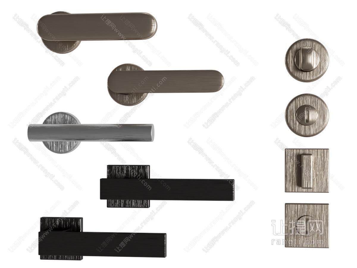 现代门把手