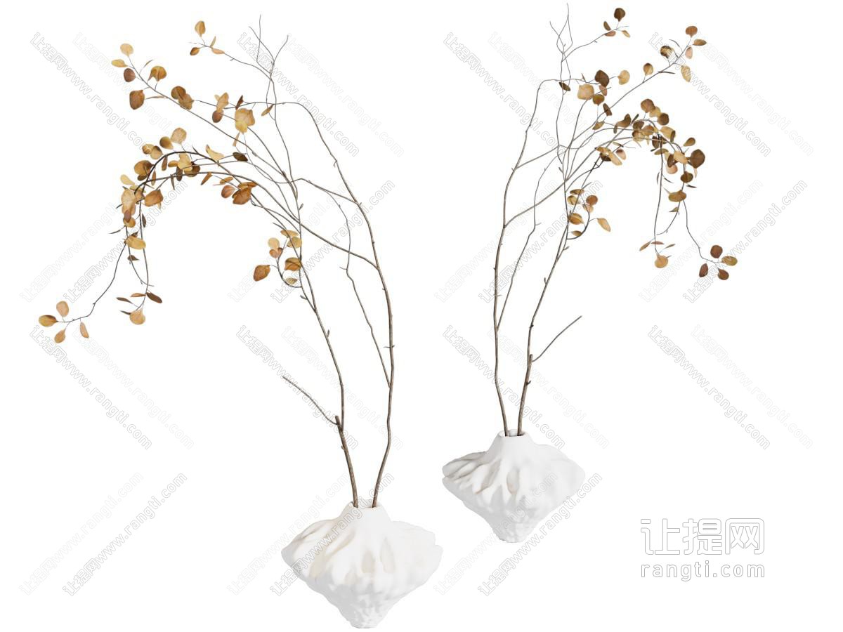 干枝花瓶 花艺