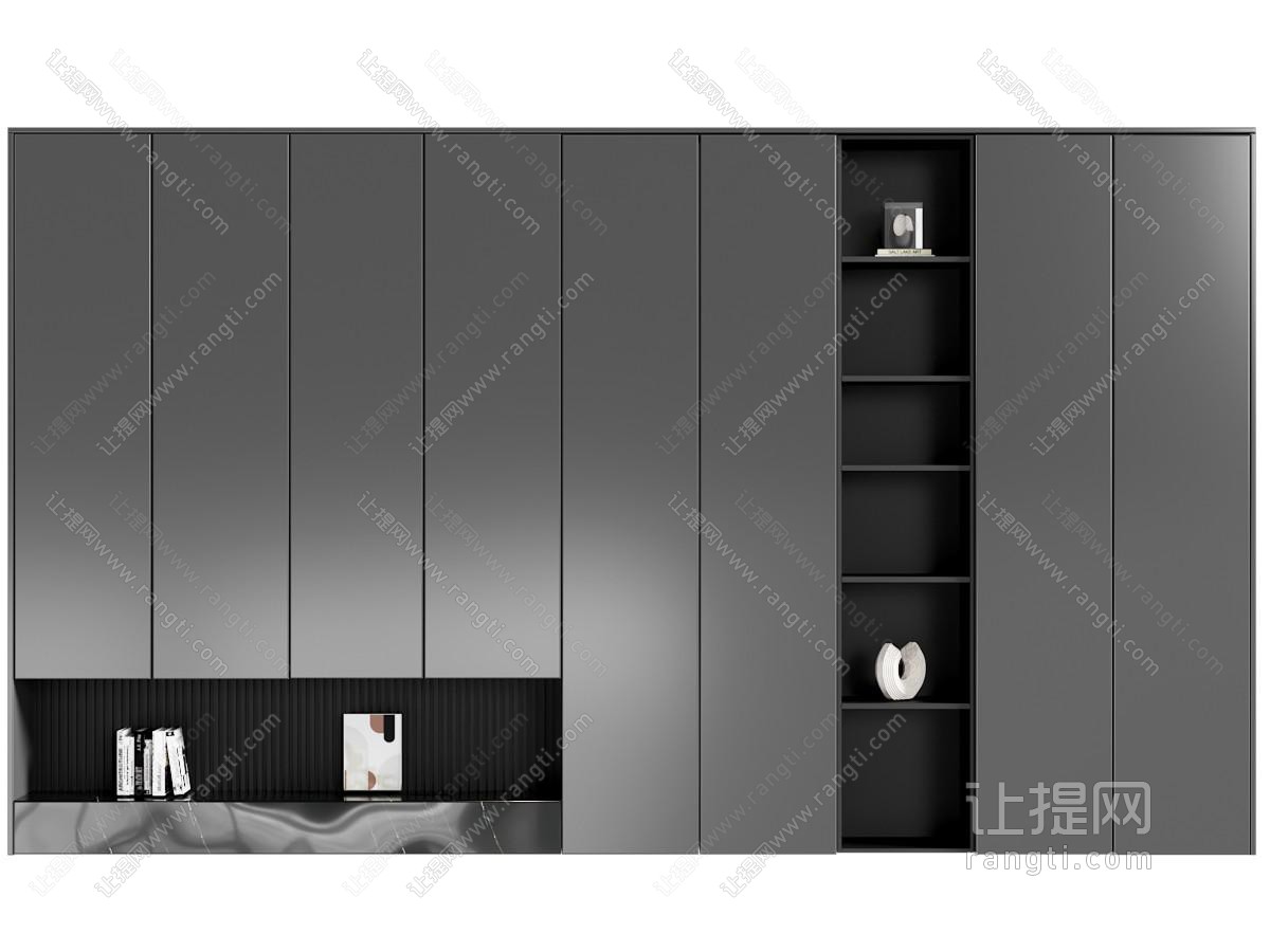 现代定制鞋柜 玄关柜 酒柜