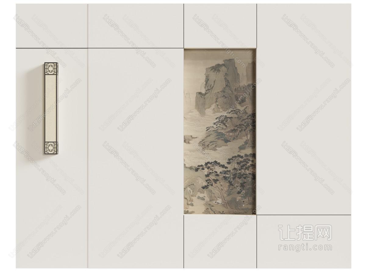新中式中古沙发背景墙