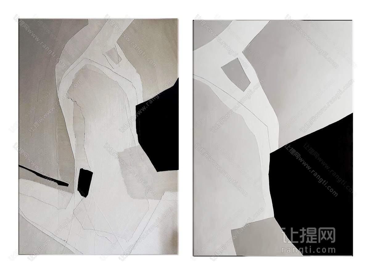 意式极简抽象挂画