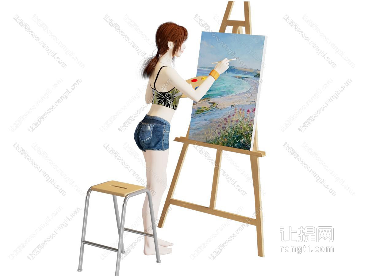 现代画板 画架 乐器画具