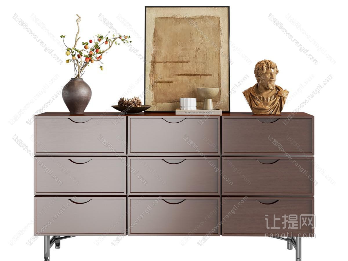 中古侘寂玄关柜