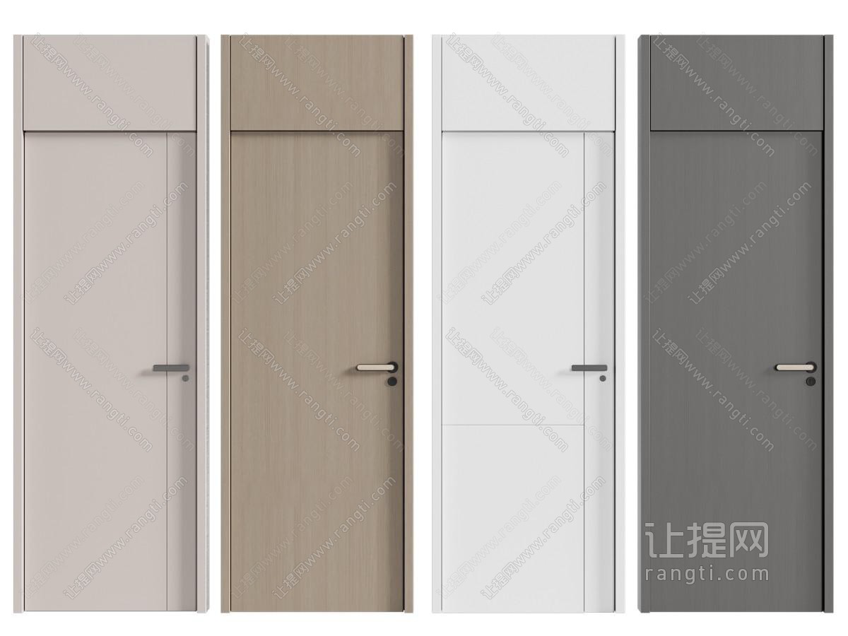 现代简约平开门木门