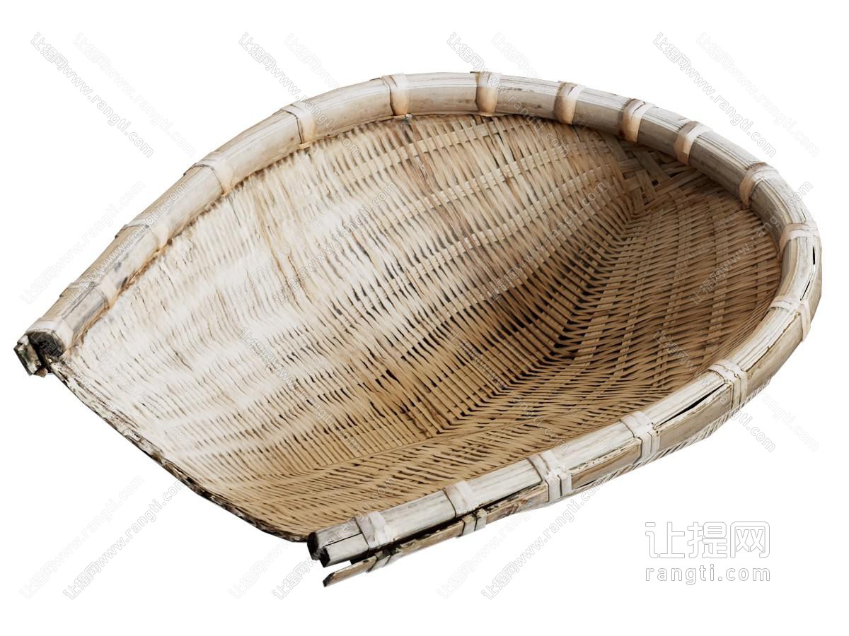 现代竹编簸箕竹制品