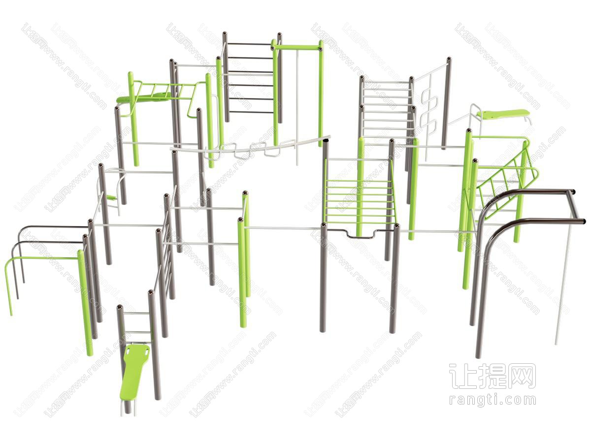 现代儿童体能训练攀爬器材