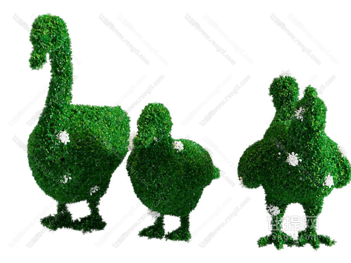 现代鸡鸭鹅家禽草雕