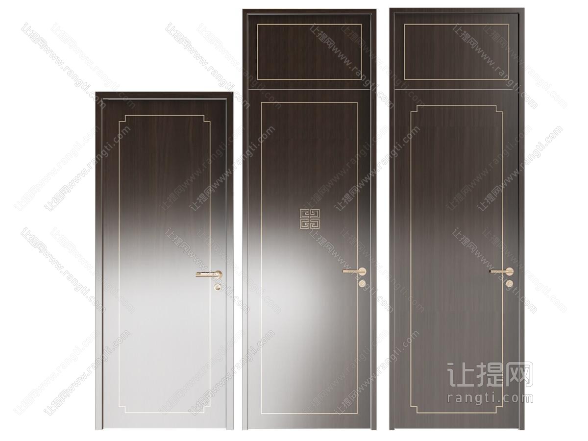 新中式中式单开门