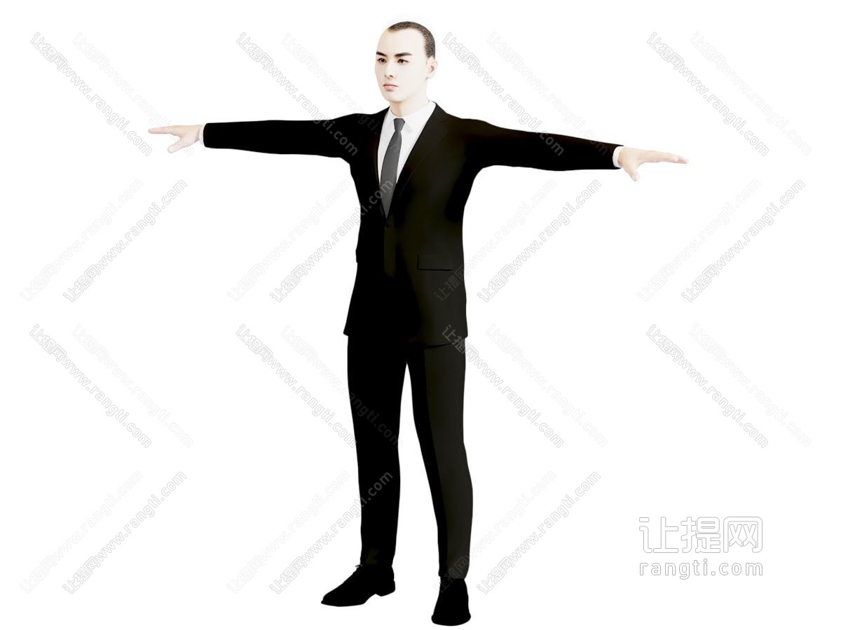 现代职业西装年轻男子