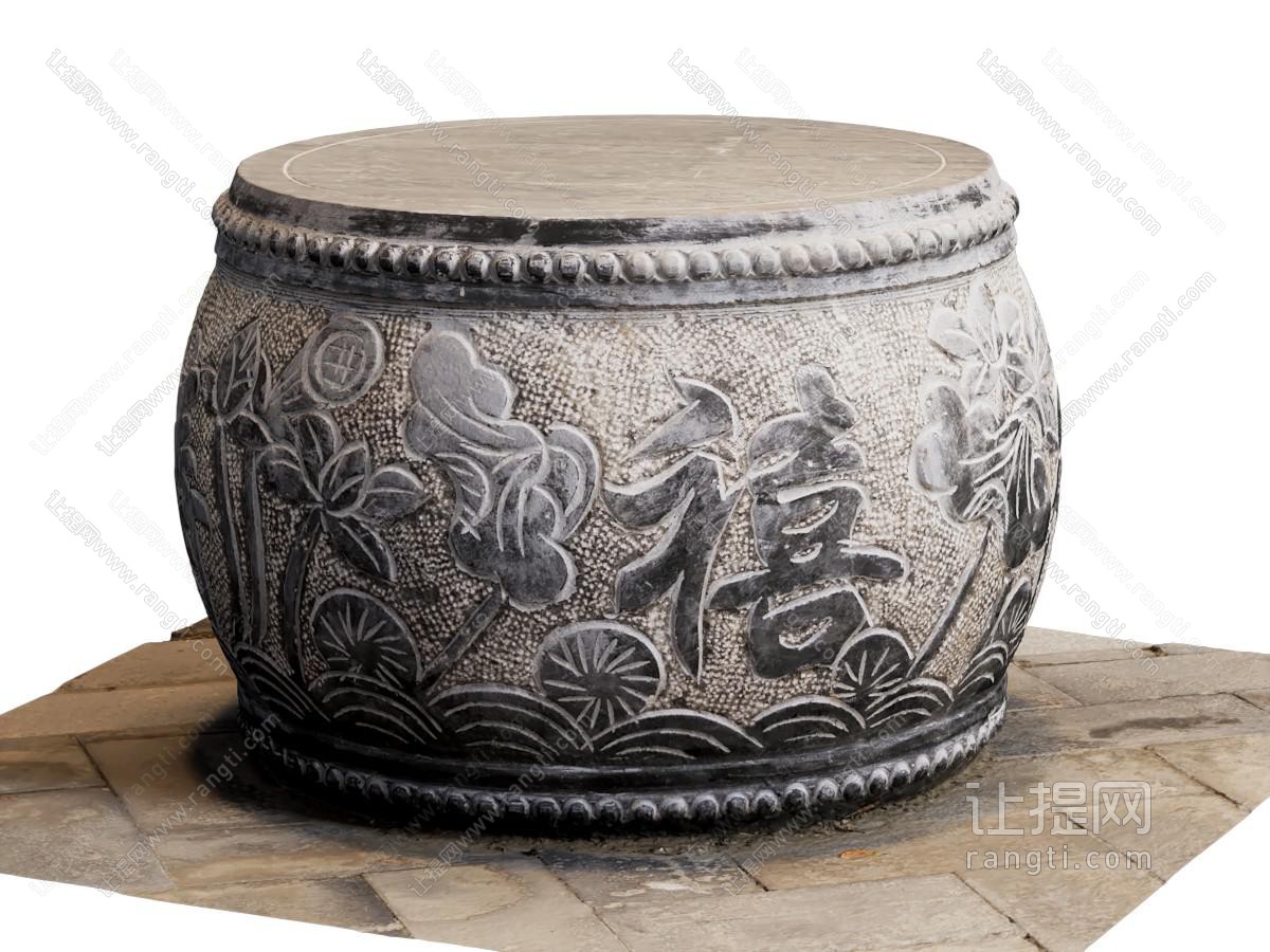 石墩 复古石墩 古代石墩