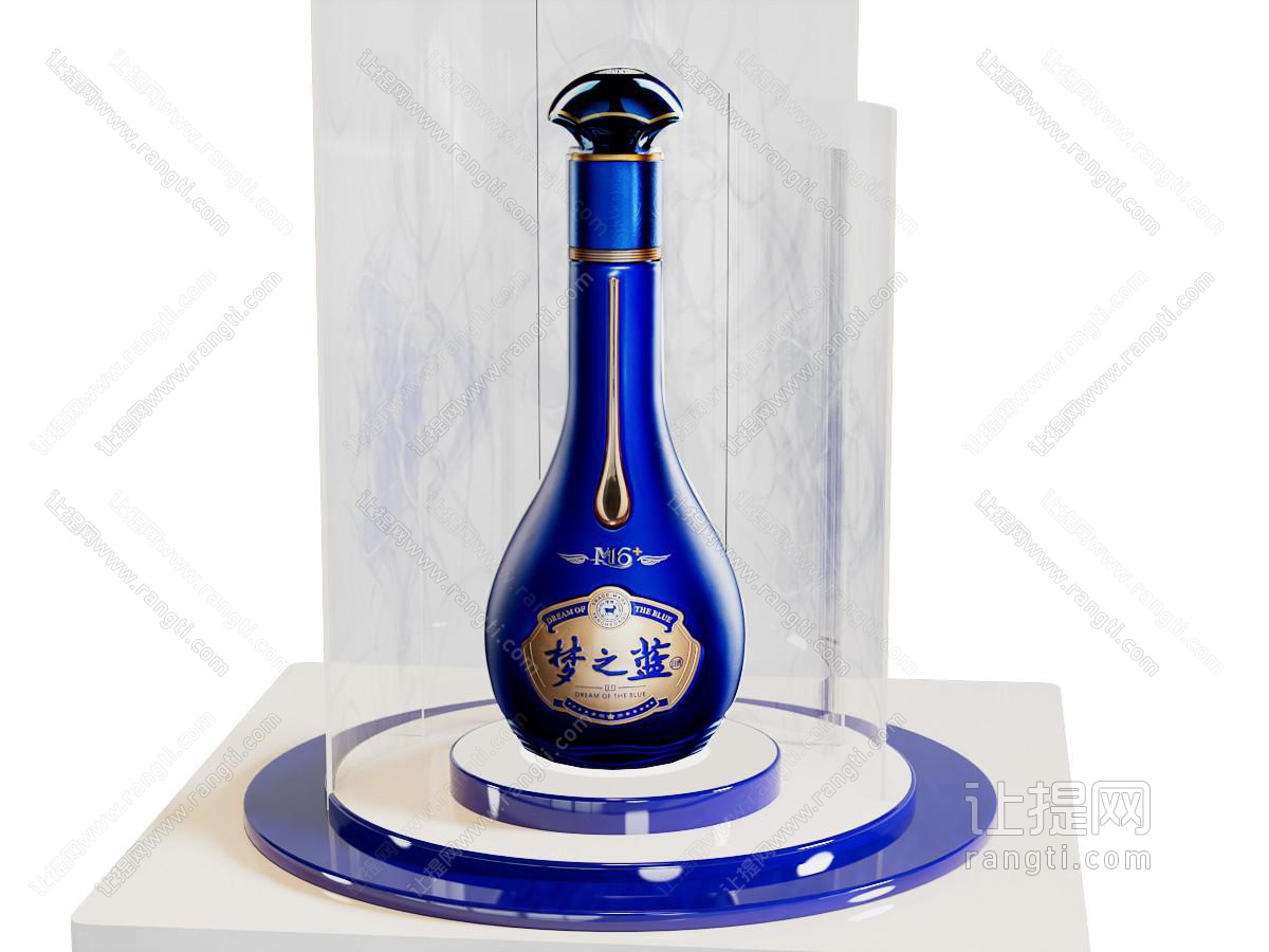 酒 洋河 梦之蓝 酒瓶 桌面陈列