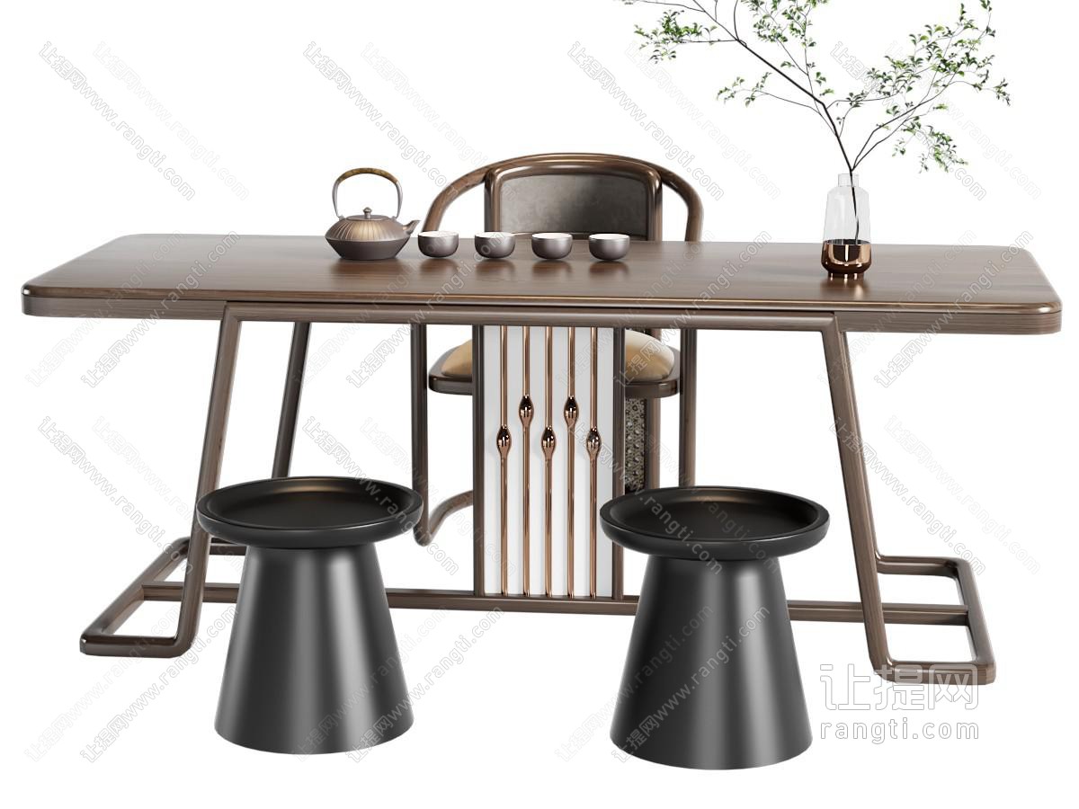 新中式茶桌椅 茶台 茶具