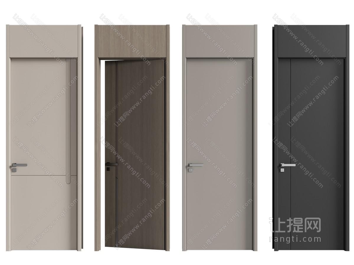现代单开门