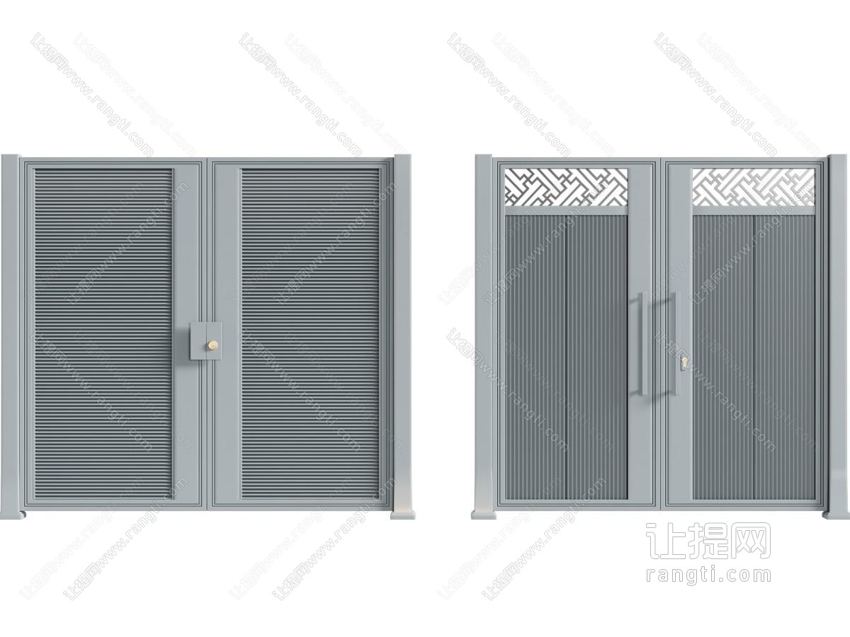简欧庭院大门 铁艺大门
