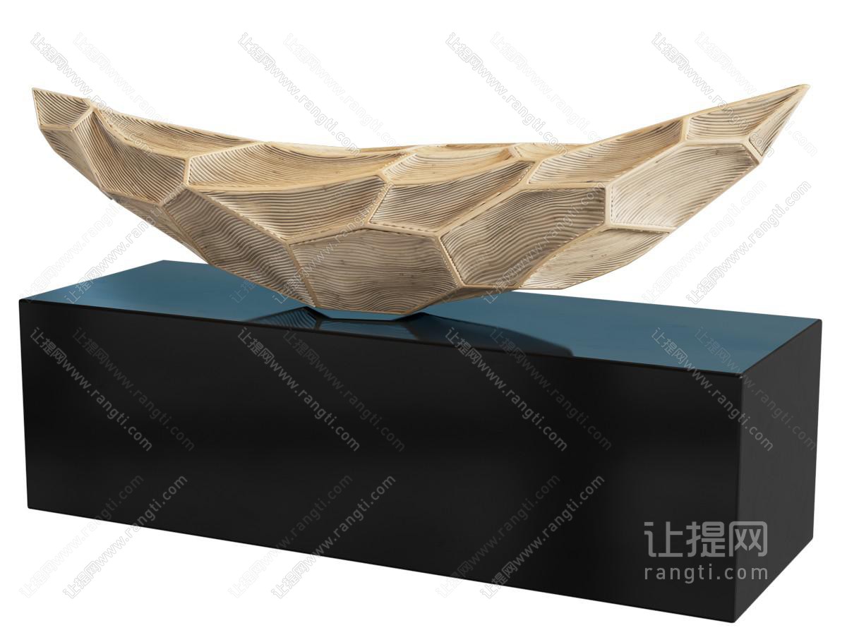 雕塑 木雕船摆件 极简 中古风全手工木雕 雕刻船型工艺