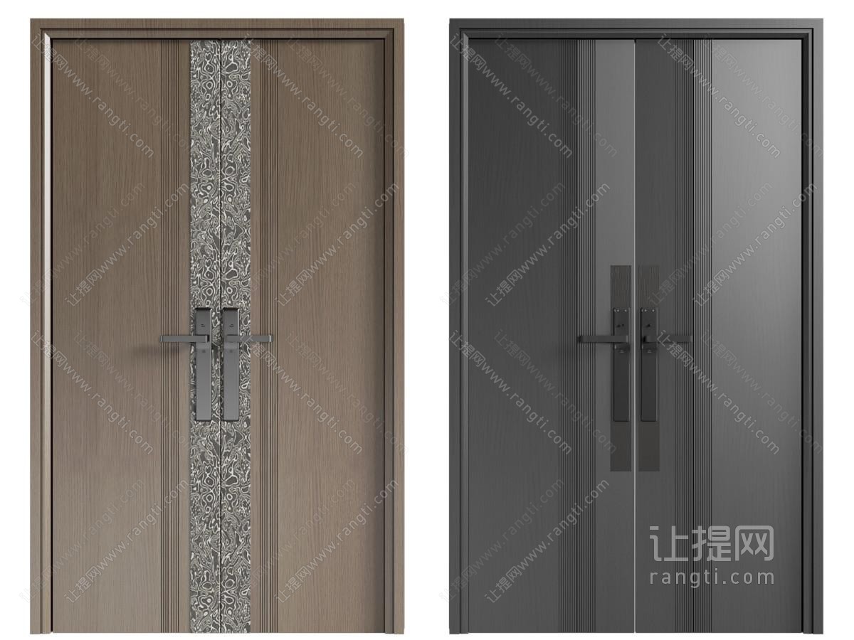 现代双开门