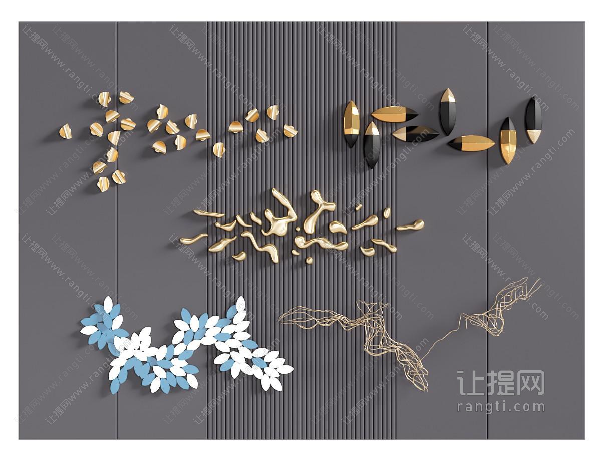 轻奢墙饰 立体挂饰