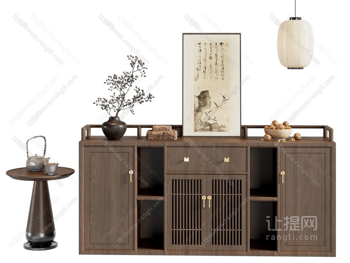 新中式玄关柜