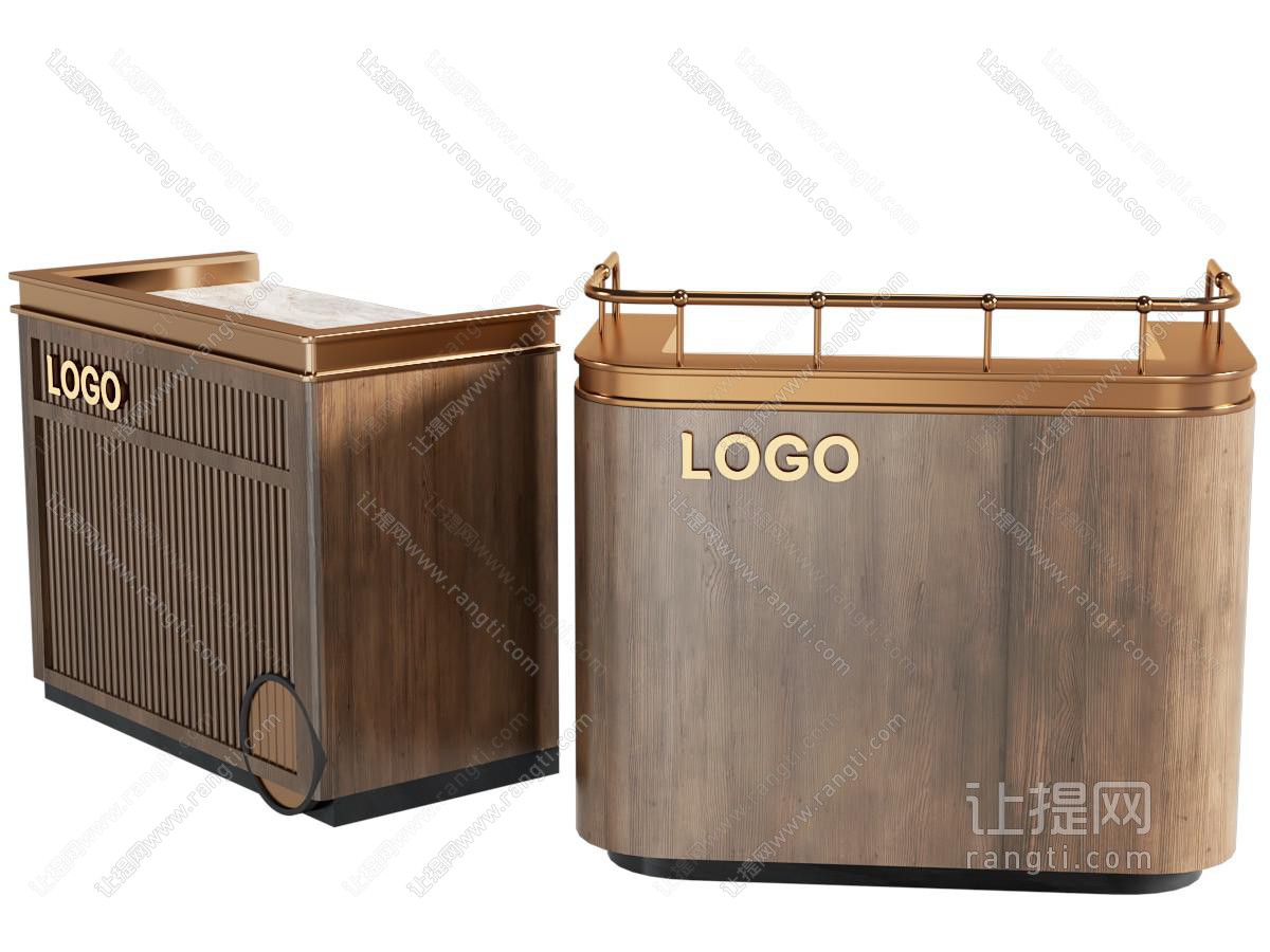 现代接待咨询吧台