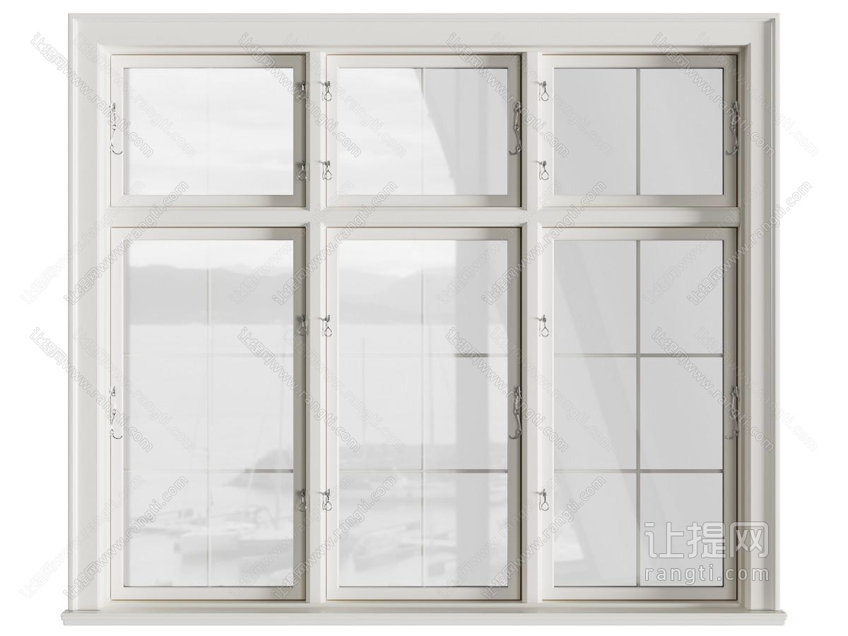 现代奶油窗
