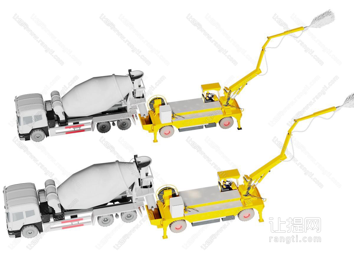 现代搅拌车 湿喷机 工程车