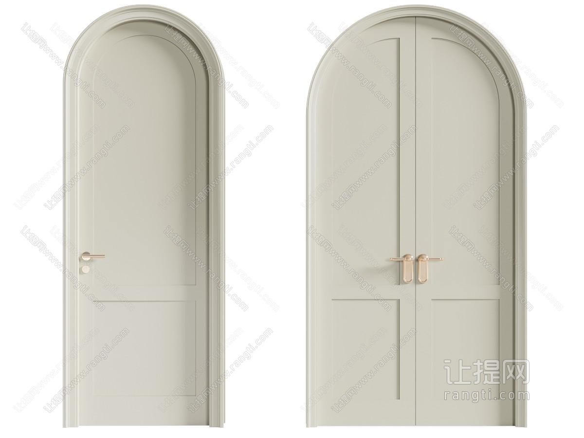 法式奶油单开门