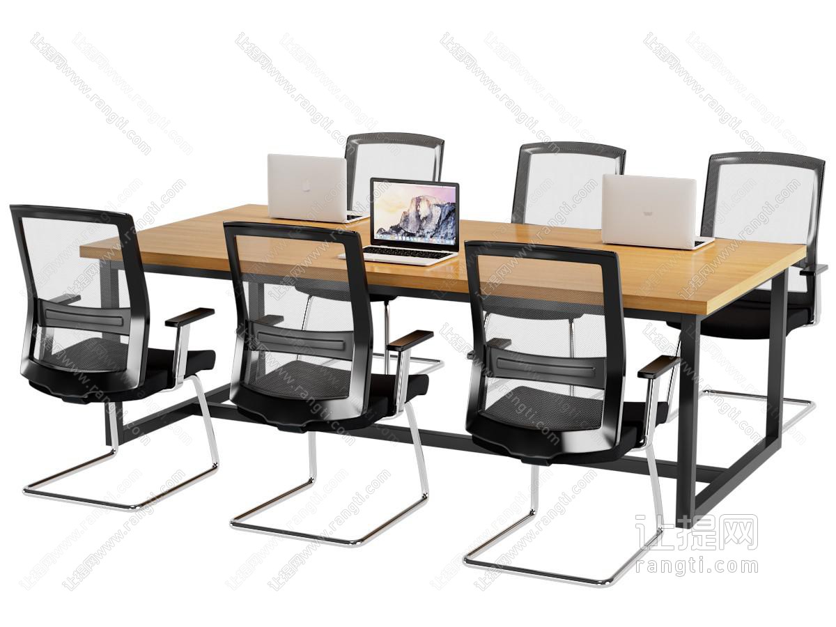 办公桌几效果图